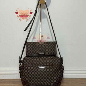 🤎Celine Macadam Canvas & Leather Bag & Wallet-SET🤎